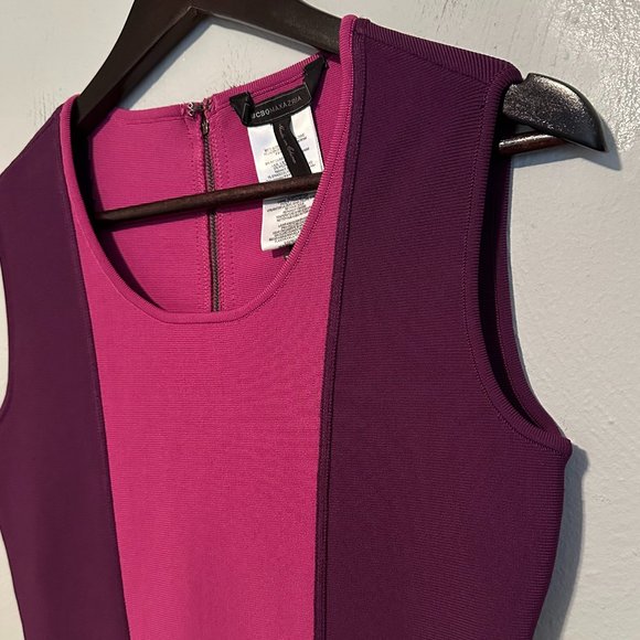 NWT BCBG MaxAzria Women's Aliza Sleeveless Slim Fit Block Colored Dress Size Med - Picture 7 of 16